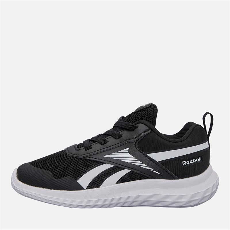Reebok Kids Rush Runner 5 Elastic Lace Neutral Running Shoes Black/Black/White