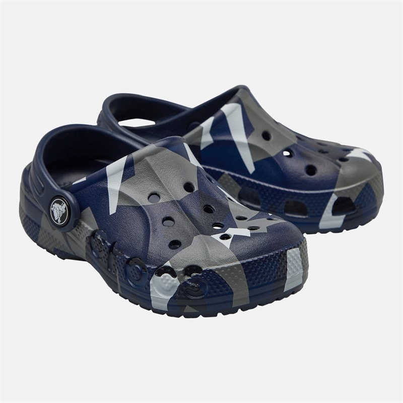 Crocs Boys Baya Seasonal Printed Clogs Navy Multi