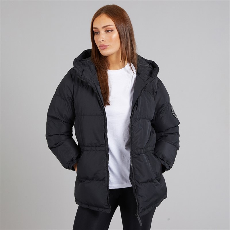 L'amore Couture Womens Lola Short Puffer Black