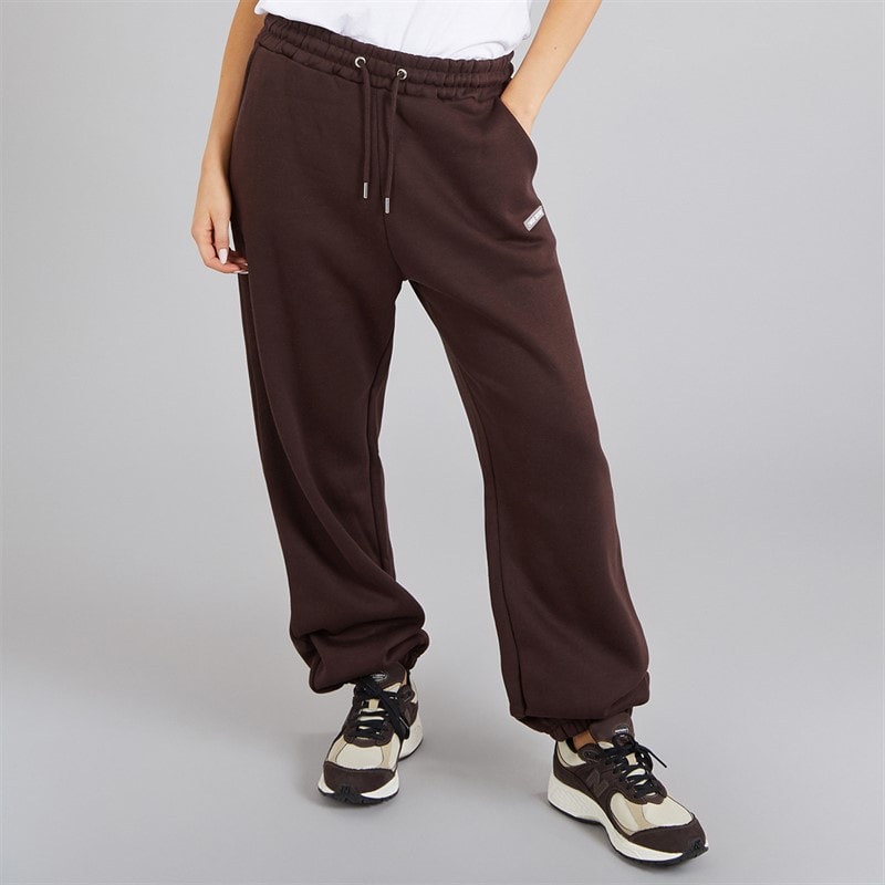 L'amore Couture Womens Ryleigh Loose Fit Joggers Brown