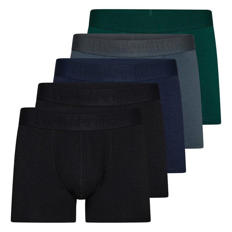 Resteröds Mens Five Pack Gunnar Boxers Multicolour