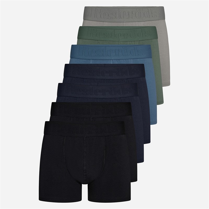 Resteröds Mens Gunnar Seven Pack Boxers Multicolour