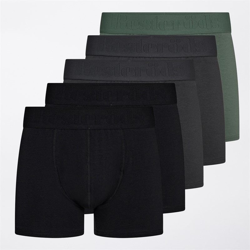 Resteröds Mens Gunnar Five Pack Boxers Multicolour
