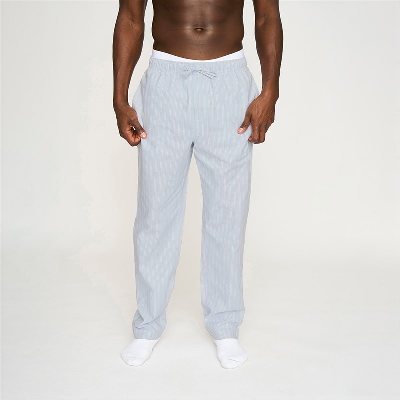 Resteröds Mens Sandman By Pant Pyjama Trousers Blue