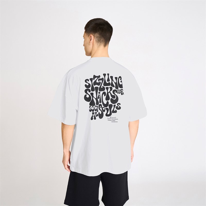 Resteröds Mens Tas Print T-Shirt White