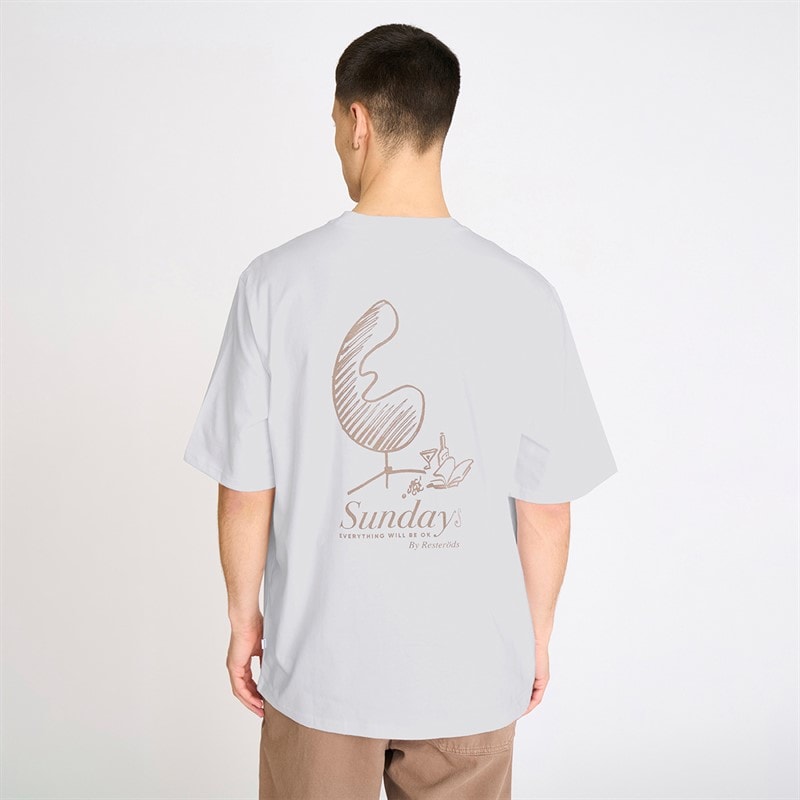 Resteröds Mens Tas Print T-Shirt White