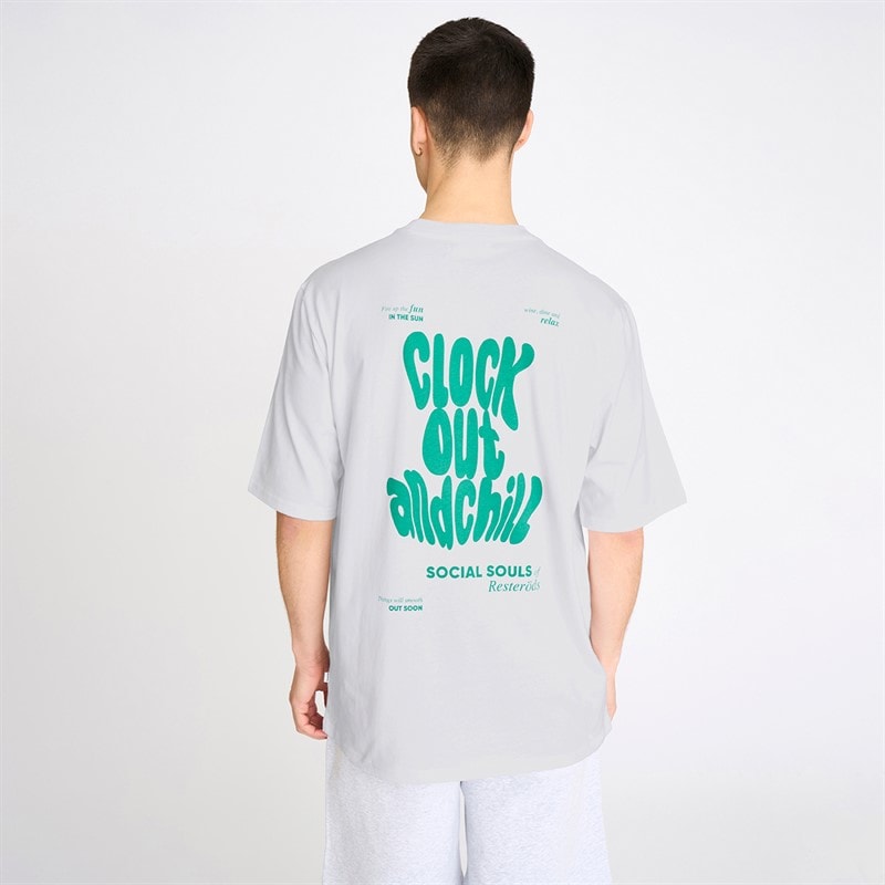 Resteröds Mens Tas Print T-Shirt White