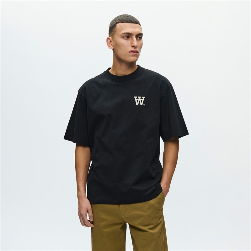 Wood Wood Mens Liam T-Shirt Black