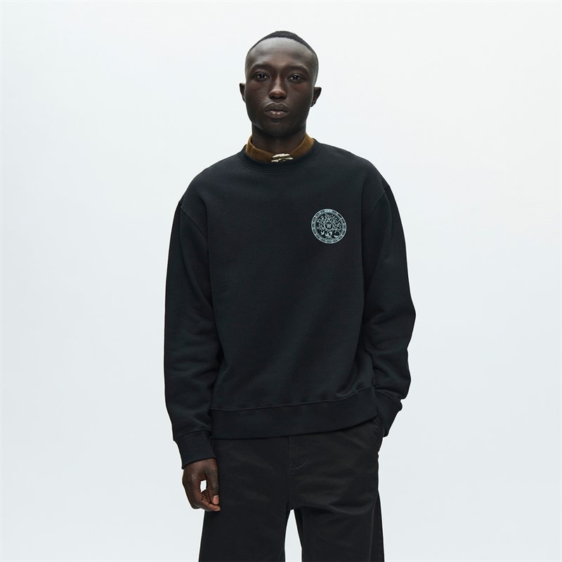 Wood Wood Mens James Sweatshirt Black