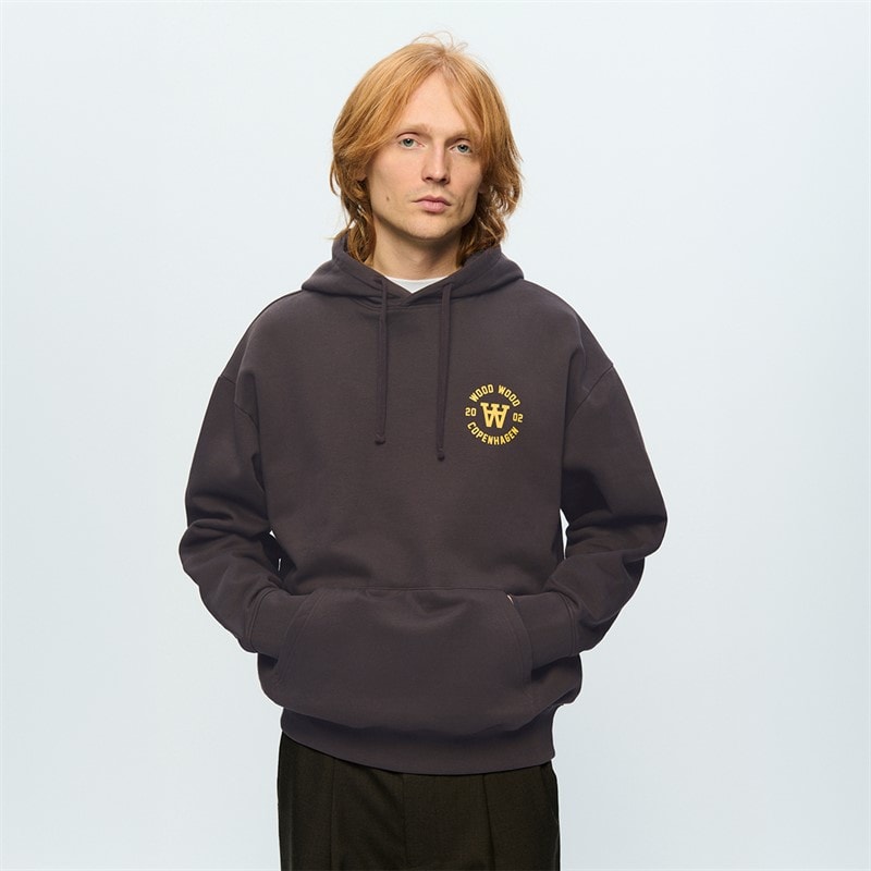 Wood Wood Mens Cass Hoodie Licorice
