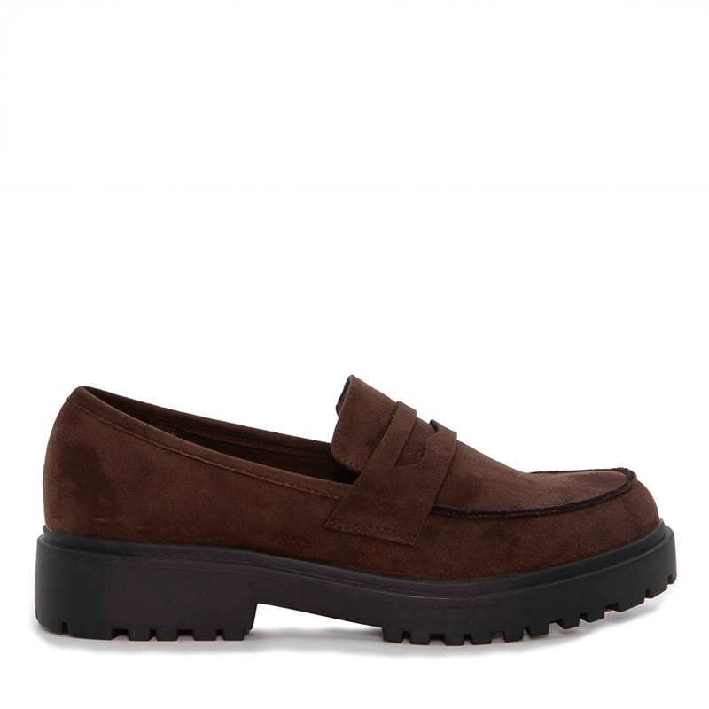Duffy Womens Lattarico Uno Loafers Dark Brown