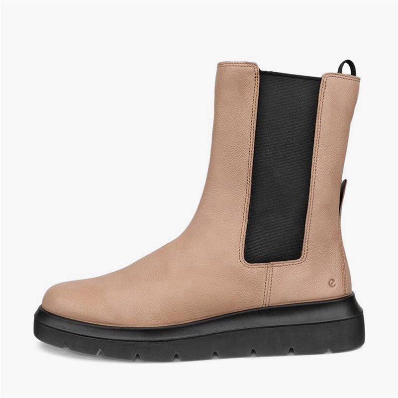 ECCO Womens Nouvelle Leather Chelsea Boots Nude