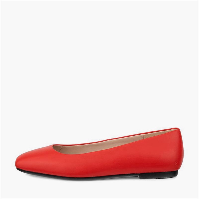 ECCO Womens Margot Ballerina Pumps Scarlet