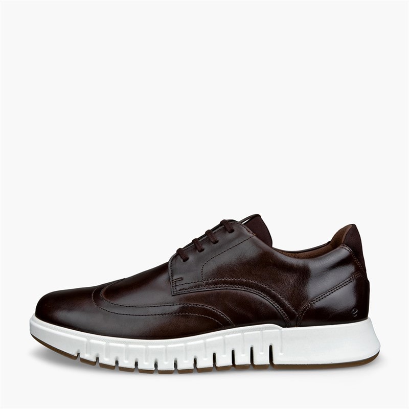 ECCO Mens Gruuv Studio Trainers Cocoa Brown/Mocha