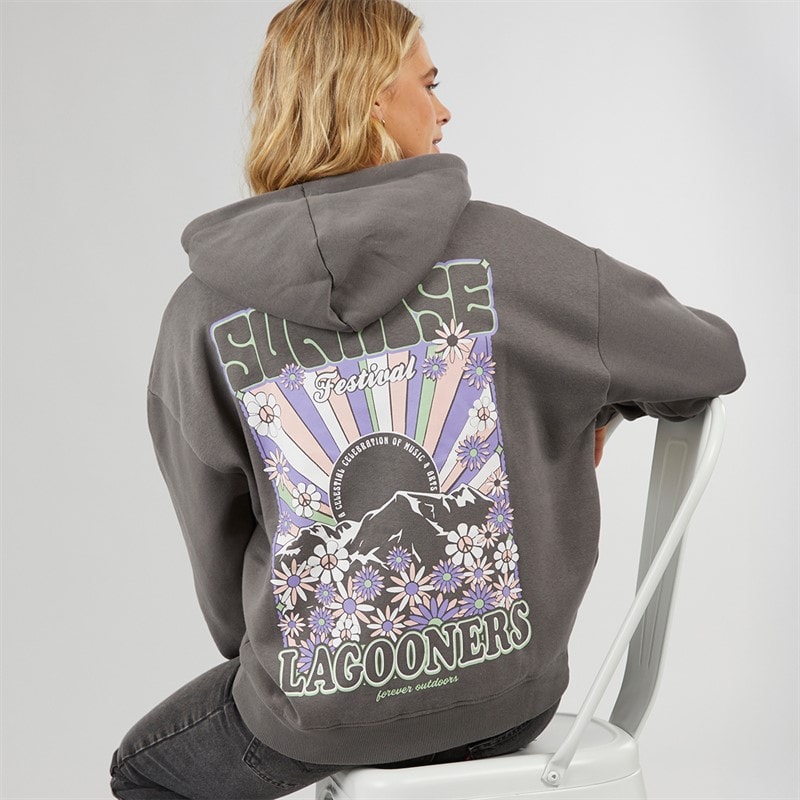 Lagooners Womens Festival Hoodie Charcoal