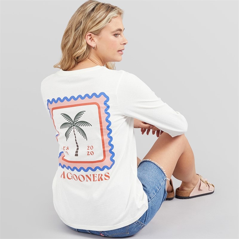 Lagooners Womens Lanternwood Long Sleeve T-Shirt Ecru