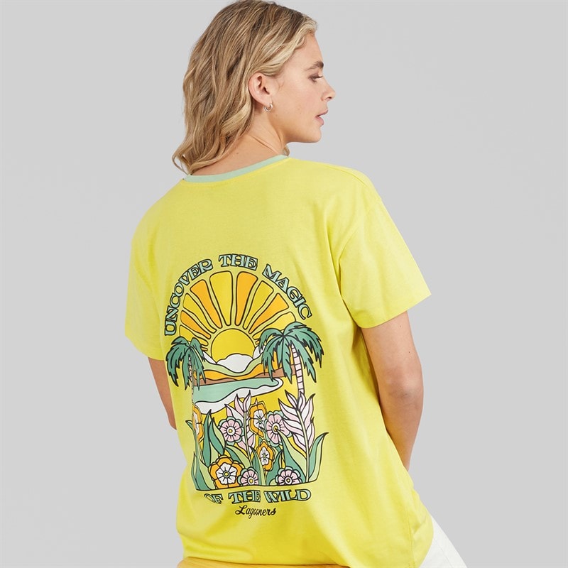 Lagooners Womens Haycroft Oversized T-Shirt Yellow