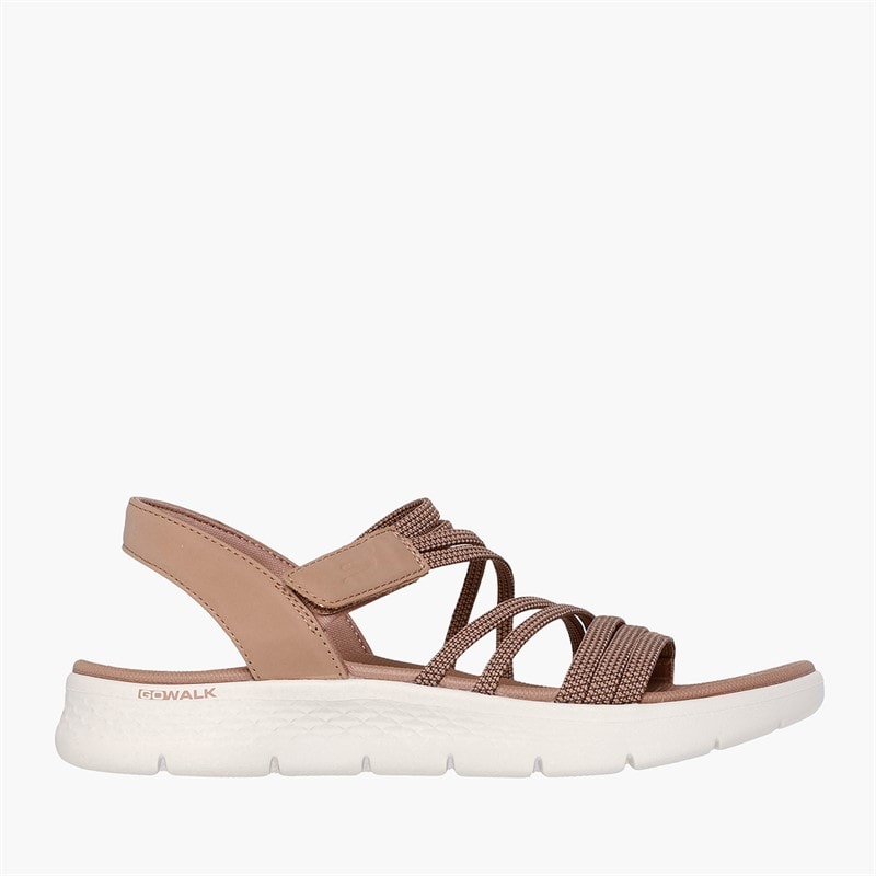 SKECHERS Womens Go Walk Flex Sandals Natural