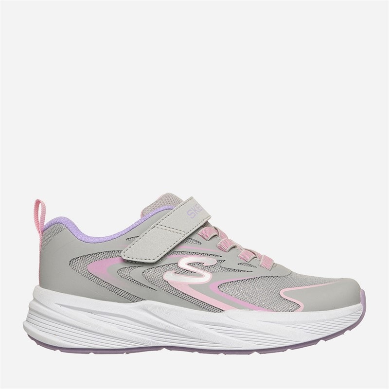 SKECHERS Girls Microspec Tread Sneakers Gray
