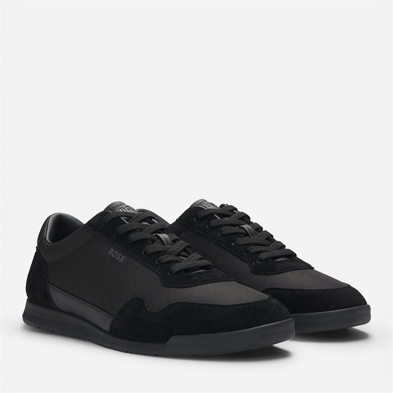 BOSS Mens Titanium Sneakers Black
