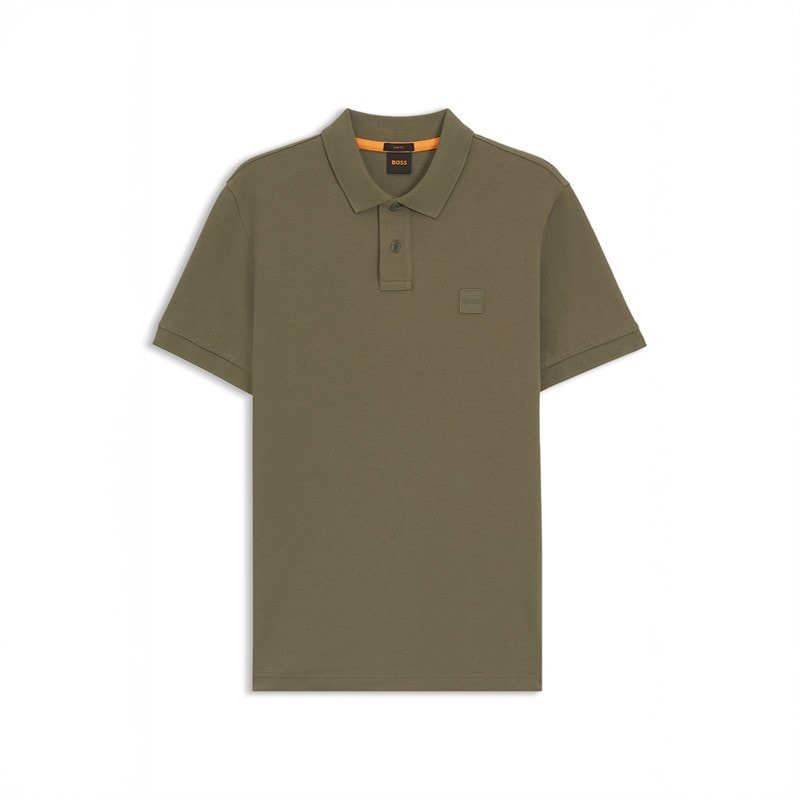 BOSS Mens Passenger Polo Shirt Open Green