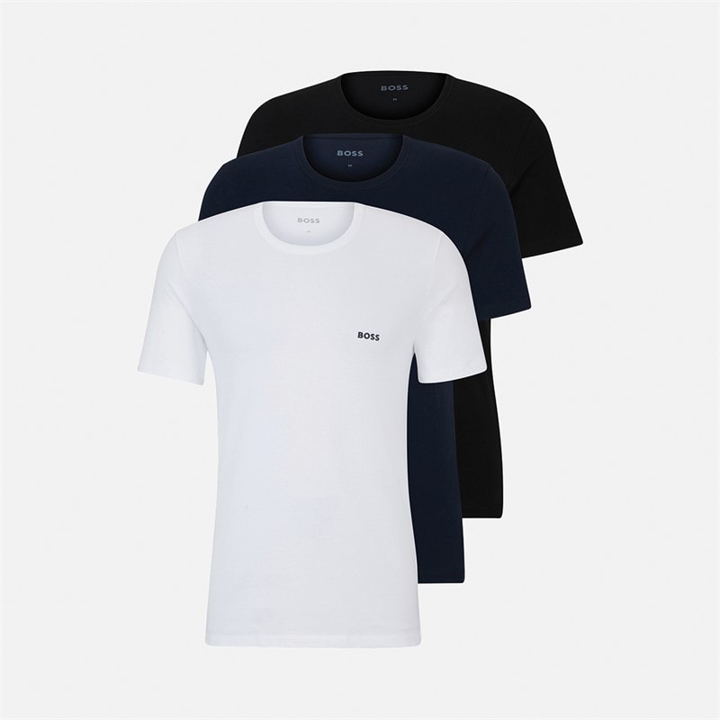 BOSS Mens Three Pack T-Shirts Open Miscellaneous