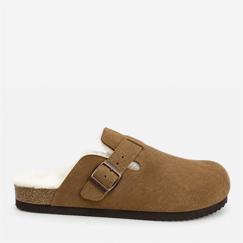 CPH Comfort Suede Lined Bio Clogs Camel